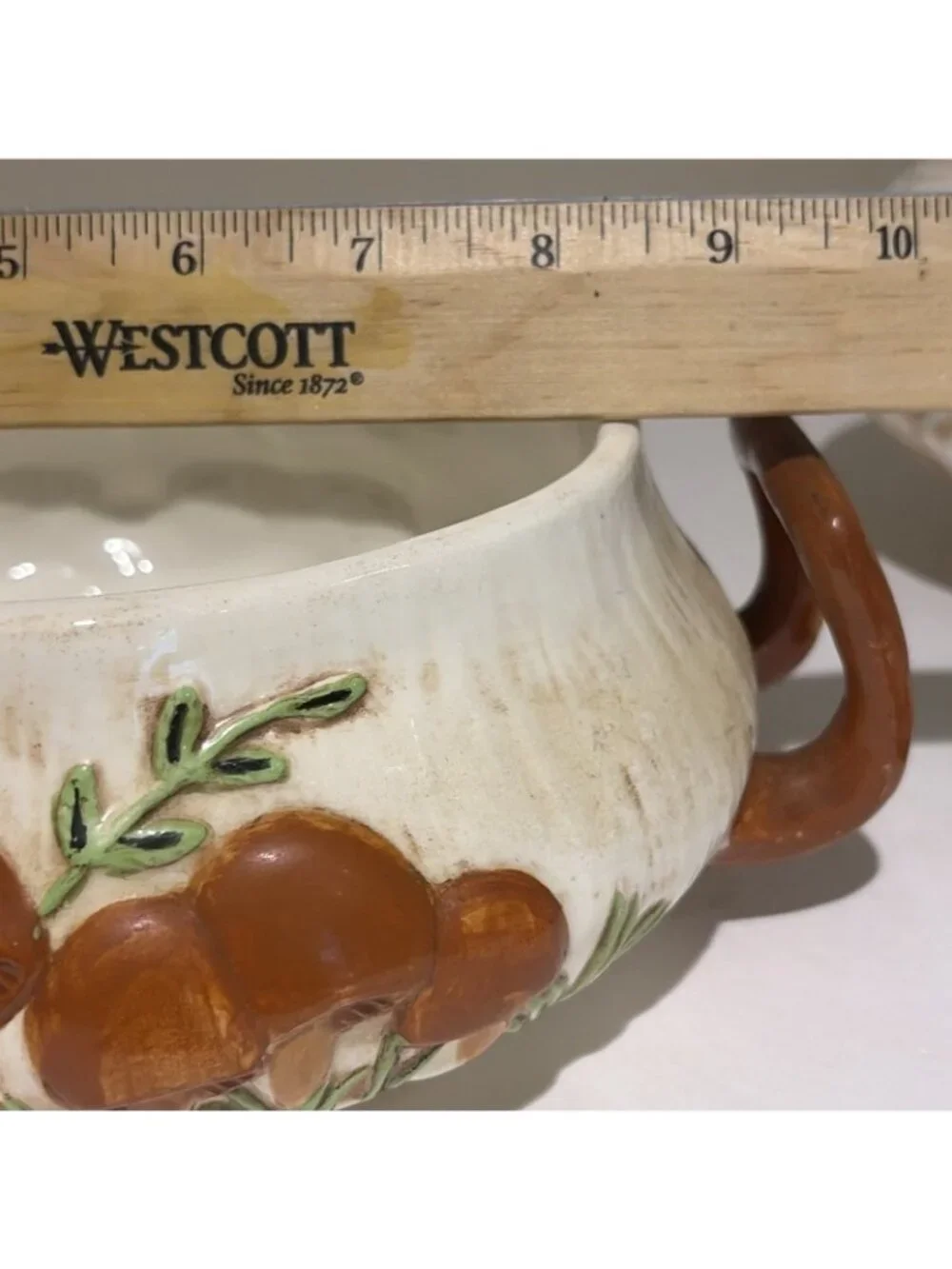 Vintage Arnels Merry Mushroom Centerpiece Bowl W/ Lid &Handles 9” Kitschy 1972